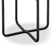 Continental Designs Ivory Orly Marble Side Table