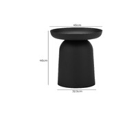 Continental Designs Zedd Pedestal Side Table
