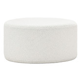 Continental Designs Cream Vivien Boucle Ottoman