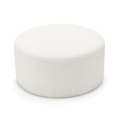 Continental Designs Cream Vivien Boucle Ottoman
