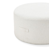 Continental Designs Cream Vivien Boucle Ottoman