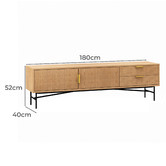 Continental Designs Tabitha Ripple Slatted TV Unit