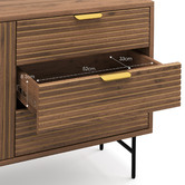 Continental Designs Tabitha Ripple Slatted Sideboard