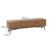 Continental Designs Tabitha Ripple Slatted TV Unit