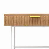 Continental Designs Thalia 2 Drawer Ripple Slatted Desk