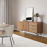 Continental Designs Tabitha Ripple Slatted Sideboard