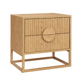 Continental Designs Tessa 2 Drawer Bedside Table