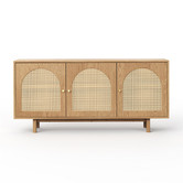 Continental Designs Taya 3 Door Rattan Arch Sideboard