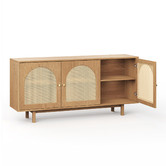 Continental Designs Taya 3 Door Rattan Arch Sideboard