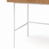 Continental Designs Thalia 2 Drawer Ripple Slatted Desk
