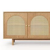 Continental Designs Taya 3 Door Rattan Arch Sideboard