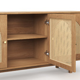 Continental Designs Taya 3 Door Rattan Arch Sideboard