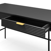 Continental Designs Thalia 2 Drawer Ripple Slatted Desk