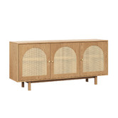 Continental Designs Taya 3 Door Rattan Arch Sideboard