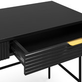 Continental Designs Thalia 2 Drawer Ripple Slatted Desk