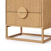 Continental Designs Tessa 2 Drawer Bedside Table