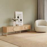 Continental Designs Tessa Ripple Slatted TV Unit