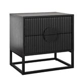 Continental Designs Tessa 2 Drawer Bedside Table