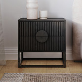 Continental Designs Tessa 2 Drawer Bedside Table
