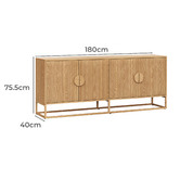 Continental Designs Tessa Ripple Slatted Sideboard