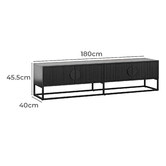 Continental Designs Tessa Ripple Slatted TV Unit