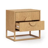 Continental Designs Tessa 2 Drawer Bedside Table