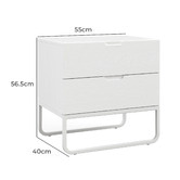 Continental Designs Tanisha 2 Drawer Bedside Table