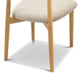 Continental Designs Finn American Oak Wood Dining Chairs