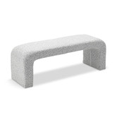Continental Designs Cream Harper 120cm Boucle Bench