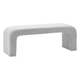 Continental Designs Cream Harper 120cm Boucle Bench