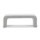 Continental Designs Cream Harper 120cm Boucle Bench