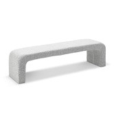 Continental Designs Cream Harper 160cm Boucle Bench
