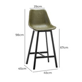 Continental Designs 67cm Hanns Faux Leather Barstools