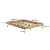 Continental Designs Malin Queen Bed Base