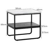 Continental Designs Cetus Cultured Marble Side Table