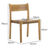 Continental Designs Gaia Sungkai Wood Stackable Dining Chairs