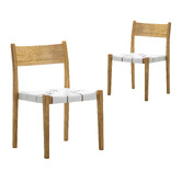 Continental Designs Gaia Sungkai Wood Stackable Dining Chairs