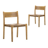 Continental Designs Gaia Sungkai Wood Stackable Dining Chairs