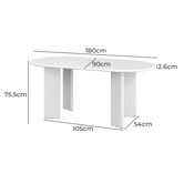 Continental Designs Segue Oval Dining Table