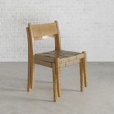 Continental Designs Gaia Sungkai Wood Stackable Dining Chairs