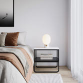 Continental Designs Cetus Cultured Marble Side Table