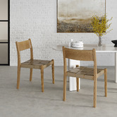 Continental Designs Gaia Sungkai Wood Stackable Dining Chairs