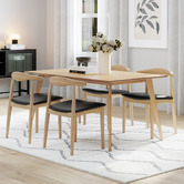 Continental Designs 4 Seater Kylen Rectangular Dining Table &amp; Chair Set
