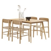 Continental Designs 4 Seater Griffin Rectangular Dining Table &amp; Chair Set
