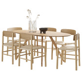 Continental Designs 6 Seater Griffin Oval Dining Table &amp; Chair Set