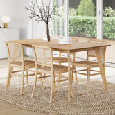 Continental Designs 4 Seater Samira Rectangular Dining Table &amp; Chair Set