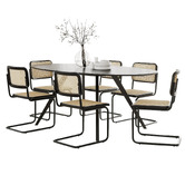 Continental Designs 6 Seater Dayton Oval Dining Table &amp; Chair Set