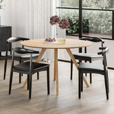 Continental Designs 4 Seater Kylen Round Dining Table &amp; Chair Set