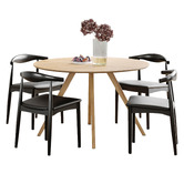 Continental Designs 4 Seater Kylen Round Dining Table &amp; Chair Set