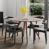 Continental Designs 4 Seater Kylen Round Dining Table &amp; Chair Set